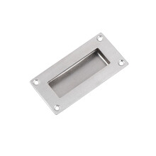 304 Stainless Steel Cabinet Handle Concealed Door Pull with Brushed Scratch‑Resistant Finish for Sliding Drawer Use