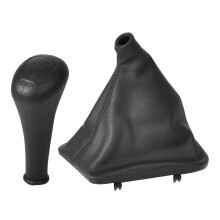 4 Speed Car Gear Shift Knob Shifter Lever Leather Boot Cover for   W123 W140 W202