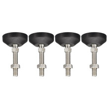 Adjustable M10 Nylon Furniture Leveling Feet 4 Pack, NonSlip Floor Protectors for Workbench Stability