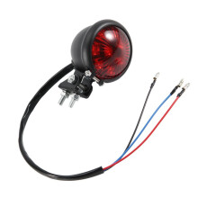 Motorcycle LED Rear Tail Light Brake Stop Lamp Moto LED Tail Light for Bobber Chopper Cafe Black
