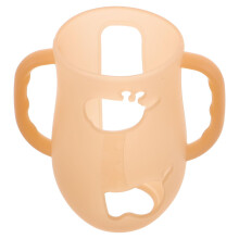 Ergonomic Silicone Baby Bottle Handle and Sleeve with Soft Non‑Slip Twin‑Grip for Toddler Self‑Feeding