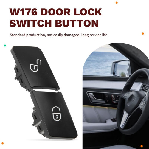 Car Door Lock  Button for - C-Class E-Class GLK W204 W212 W166 W176 (Left) 2