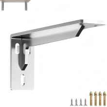 14 Inch Floating Shelf Brackets Heavy Duty Metal Wall Shelf Support with Modern Minimalist Design