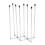 Retractable Bottle Drying Rack with 8Pole Foldable Design, NonSlip Space Saving Cup Drainer Stand for Countertop 1