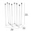 Retractable Bottle Drying Rack with 8Pole Foldable Design, NonSlip Space Saving Cup Drainer Stand for Countertop 2