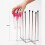 Retractable Bottle Drying Rack with 8Pole Foldable Design, NonSlip Space Saving Cup Drainer Stand for Countertop 4