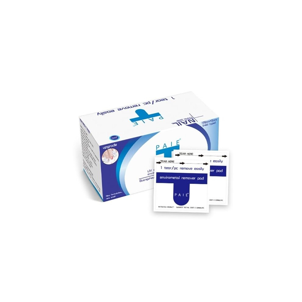100pcs Acetone Nail Polish Remover Wipes Fast Gel Removal Nonwoven Pads for Home and Salon Use