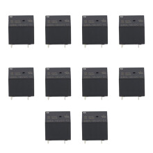 SONGLE 10 pcs Relay 5 Pin SPDT SRA-12VDC-CL  12V Coil 20A Universal PCB New Black