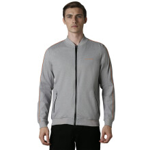 Louis Philippe Heren Katoenen Sweater met Sjaalkraag (Lpstargf291911_Grijs)