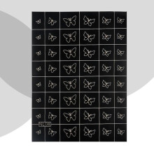 Airbrush Nail Art Stencils Stickers 115160mm Sheet Butterfly Heart Number Design Template 1PC Color 06