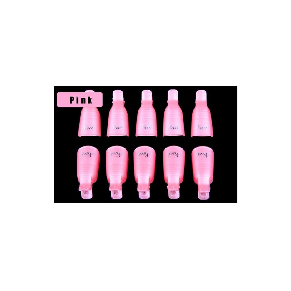 10 Pcs Nail Gel Removal Clips Set â Reusable Soak Off Nail Caps for Fast Gel Polish Remover, 3 Colors