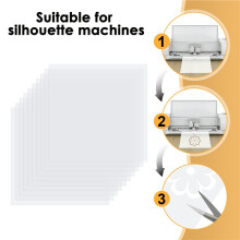 10 Stuks 7Mil Stencilvellen, 12 X 12 Inch Mylar Sjabloon Stencilmateriaal voor & Silhouette Machines