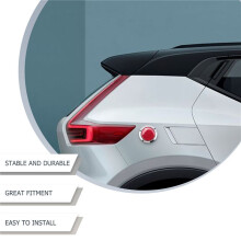 4 Pcs Auto Car Plastic Round Reflective Reflector Sticker Red