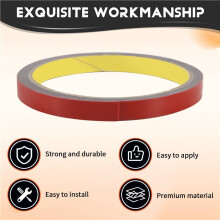 Strong Permanent Double Sided Super Sticky Foam Tape Roll For Vehicle Car, Red 10MM*
