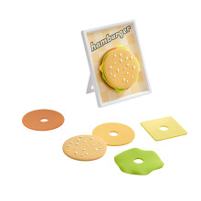Insulated Coasters Set For Dining Table Hamburger Themed-A