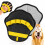 High Density Polyester Pet Hair Removers Mitt Grooming-Yellow 1