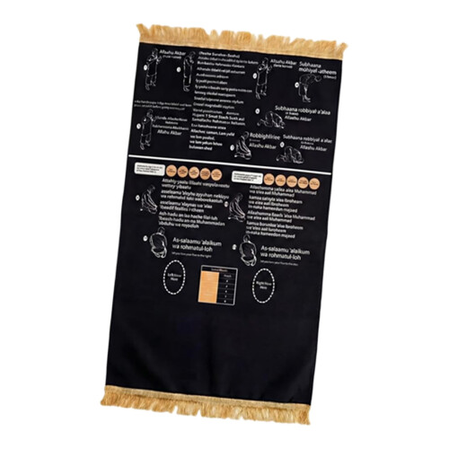Universals Prayer Mat With Educational Layout Suitable-large
