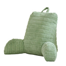 Backrest Cushion Reading Pillow With Arms For Book Lover-Green