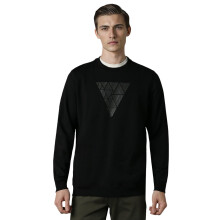 Louis Philippe Heren Katoenen Ronde Hals Sweatshirt (Lystargpb50094_Zwart)