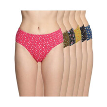 Lux Amore Dames Hoogdekkende Super Katoenen Elastaan Stretch Hipster Ondergoed Met Verborgen Tailleband