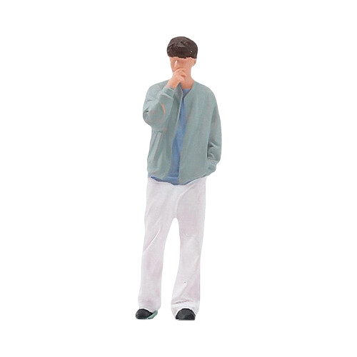 1/64 Resins Miniature Model Handcrafted-Curly handsome guy