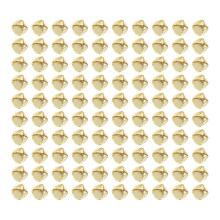 100 Pieces Jingle Bells, 15mm Metal Jingle Bells   Bells Beads for DIY Gold