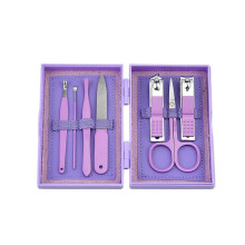 ZUIAI 7 Piece Stainless Steel Manicure Set with Sharp Precision Nail Clippers for Travel and Home