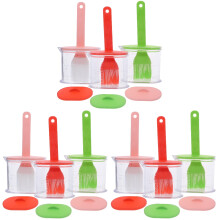 9Sets Food Grade Silicone Basting Brush Portable Oil Brush for Bbq