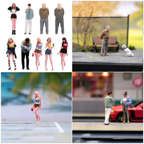 Artistic 1/64 Resins Miniature Scene Model Intricate-Elderly A 1
