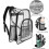 Heavy Duty Clear Backpack,Security Transparent School Backpack,See Through Bookbag For Work, Security Check And Travel 4