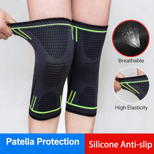 Professional Knee Guards Providing Compressions and-Red M 2