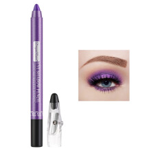Waterproof Eyeshadow Stick with Sharpener Cap, Creamy Pearl Shimmer, Longwear Metallic Pencil for Women