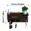 Handcrafted Wood Key And Letter Organizer Wall Mount-BH TH024 4