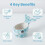 Pottery Herb Stripper Cup Handmade Ceramic Herb Peeling Bowl for 5