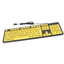 104 Keys Large Print USB Wired Keyboard Elderly
