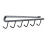 Under Cabinet Hooks Kitchen Storage Organizer, NoDrill Iron Rack with 6 SpaceSaving Hanging Hooks (Black) 3