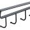 Under Cabinet Hooks Kitchen Storage Organizer, NoDrill Iron Rack with 6 SpaceSaving Hanging Hooks (Black) 4