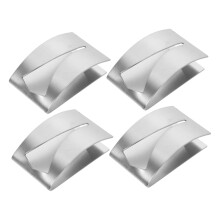 4pcs Adhesive Towel Hooks Stainless Steel Wall Hooks No Drill Tool Install for Bathroom Kitchen