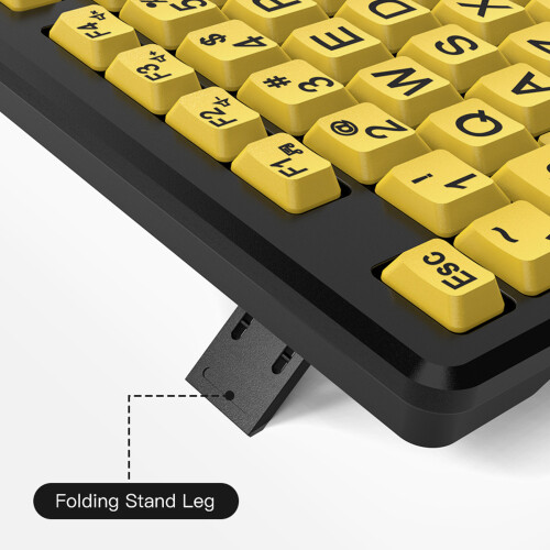 104 Keys Large Print USB Wired Keyboard Elderly 2