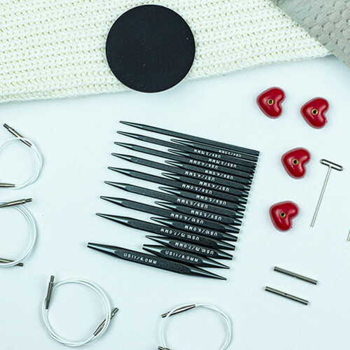 Crafting Tool Crochet Hook Set Detachable Head Alumina Handle 1