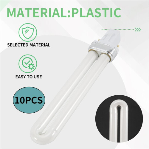10PCS 9w Nail Uv Machine 365nm Lamp Bulb Tube 1