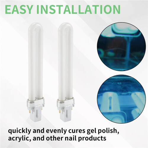 10PCS 9w Nail Uv Machine 365nm Lamp Bulb Tube 2
