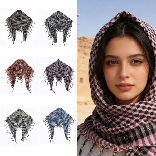 Stylish Middle Eastern Style Head Covering-black coffee 2