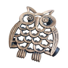 Support de jardin élégant à motifs de hibou, support de-bronze