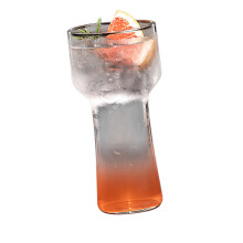 Unique Torch Shape Glass Tumblers For Cocktails Coffee And-L