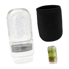 Wide Mouth Quart Mason Jar Alfalfa Sprout Jar Perfect for Home