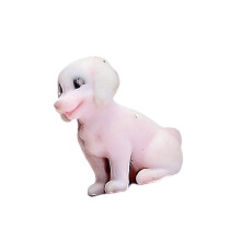 Gedetailleerde miniatuur dierenstandbeeld-Kleine gouden retrie