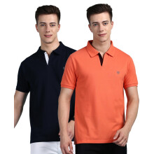 Lux Cozi Ανδρικό Πακέτο 2 Πολύχρωμα Πόλο T-Shirt Κανονική Εφαρμογή (Μέγεθος: 95Cm)