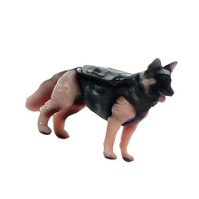 Haustier-Miniaturmodell aus Kunstharz-Deutscher Schäferhund Poli