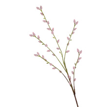 Bendable Faux Willow Twig 6 Prongs Designs Branch For-Pink